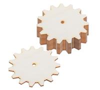 CALLARON Astillas de Madera para Manualidades 10 Piezas de 7,5 Cm sin Terminar, Adornos de Madera sin Teñir para Decoración, Accesorios Creativos para DIY y Juegos Educativos