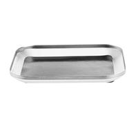 CALLARON Bandeja Magnética para Organizar Piezas y Herramientas Cuadrada de Metal Soporte Magnético Resistente Color Plata para Tornillos y Tuercas