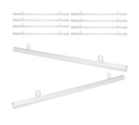 CALLARON Barra para Colgar Carteles de Pvc Transparente 50 Cm, Varilla Porta Pancartas Suspendida del Techo, Pack de 20 Unidades, Accesorios para Exhibiciones en Tiendas, Ferias