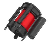 CALLARON Barrera de Puerta Retráctil de 3 Metros, Cinturón de Barrera de Seguridad Color Rojo, Correa Ajustable para Control de Multitudes y Señalización Industrial