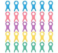 CALLARON Bobina de Hilo para Tejer y Coser 30 Piezas Coloridas Tablero Organizador Plástico 6 Rojo 6 Azul 6 Verde 6 Morado 6 Amarillo Herramienta para Punto de Cruz y Manualidades DIY