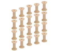 CALLARON Bobinas de Madera sin Terminar 20 Piezas, 47 X 30 Mm, Color Madera Natural, Carretes para Manualidades y Tejido, Accesorios para Enrollar Hilo, Cordel y Alambre, Ideales para DIY