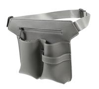 CALLARON Bolsa Cinturón para Tijeras De Peluquero y Salón Ajustable, Talla Única, Riñonera Gris para Herramientas De Peluquería y Cosmetología, Uso Profesional Salones y Estética
