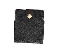 CALLARON Bolsa de Almacenamiento de lápiz Labial pequeño Bolsa de Maquillaje Compartimentos Bolsas Hacer Organizador de Viaje de lápiz Labial Mini Bolso portátil Caso de Labios Gris Oscuro