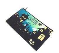CALLARON Bolsa de Cosméticos de Viaje para Mujer Diseño de Fantasma de Halloween Multifunción Portátil Ligera Pequeña para Fiesta Aula Bar Fácil de Limpiar