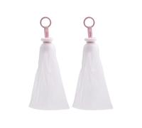 CALLARON Bolsa de Espuma para Jabón Facial de Color Claro 2 Piezas de Pp Textura Cómoda y Diseño para Colgar, Accesorio Práctico para Limpieza y Baño Diario