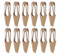 CALLARON Bolsa de Papel Kraft Marrón con Asa para Flores, Tamaño Medio 8.5x23x42 Cm, Paquete de 20 Unidades, Porta Ramos para Bodas, San Valentín y Decoración del Hogar