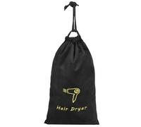 CALLARON Bolsa Para Secador De Pelo Secador De Cabello Portátil Bolsa Universal Para Secador De Pelo Secador De Pelo Mochilas De Cuerdas Organizador De Bolsos Para Viajar Cordón Black Paño