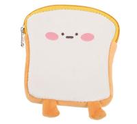 CALLARON Bolsa Periodo Compacta De Felpa Cremallera, Monedero Bonito De Felpa Amarillo, Porta Tampones Portátil para Uso Diario, Bolsa Práctica De Tamaño Pequeño para Artículos De Higiene Femenina