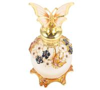 CALLARON Botella de Perfume de Vidrio Color Café Vintage Estilo Palacio, Frasco Decorativo Hermético para Aceites Esenciales y Aromas Domésticos, Botella de Aroma de Escritorio Adecuado