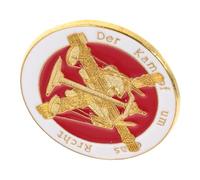 CALLARON Broche de Insignia de Abogado Balanza y Espada, Accesorio Metálico Dorado para Traje Legal, Unisex, Adecuado para Eventos Jurídicos y Coleccionistas, Tamaño Compacto