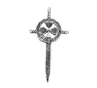 CALLARON Broche Retro Forma de Espada Pin de Solapa de Aleación para Camisa Accesorio Vintage para Ropa Decoración Única para Fiesta y Uso Diario