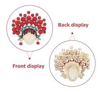 CALLARON Broche Temático Ópera de Pekín Broches Decorativos para Ropa Bolsa Sombrero Broches de Ramillete para Mochila Bufanda para Obsequio de Navidad