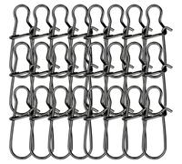 CALLARON Broches de Pesca Duo Lock 100 Unidades, Conectores Resistentes de Acero Inoxidable Tamaño, Clips Compactos para Aparejos de Pesca en Agua Dulce y Salada, Accesorios Duraderos
