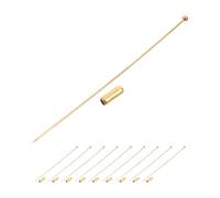 CALLARON Broches de Varilla de Acero Inoxidable 90 MM con Tope 10 Piezas para Manualidades y Bisutería DIY Alfileres para Ramilletes Accesorios Bijouterie para Bodas y Decoración
