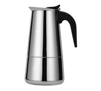 CALLARON Cafetera Doméstica y Válvula de Seguridad para 12 Tazas de Acero Inoxidable Mango Ergonómico Diseño Moderno Adecuado para Uso y Oficina