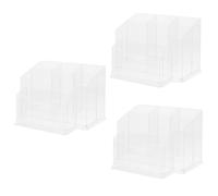 CALLARON Caja De 3 Piezas Para Guardar Herramientas De Manicura Organizador De Pinceles Para Uñas Soporte Para Cosméticos Maquillaje Profesional Suministros De Oficina Contenedor De