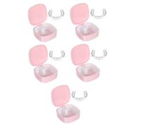 CALLARON Caja De 5 Piezas Para Guardar Dentaduras Postizas Limpiador De A Prueba De Polvo Y Sarro Contenedor Para Moldeable Para Remojo De Prótesis