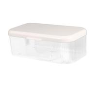 CALLARON Caja de Almacenamiento Transparente para Tocador Caja de Almacenamiento para Encimera Organizador de Cosméticos Hogar Artículos Diversos