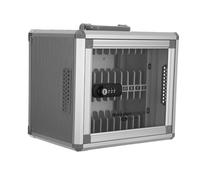 CALLARON Caja de Bloqueo y Ventilación para Teléfonos con 24 Compartimentos Individuales, Cerradura Mecánica de Combinación Material de Aleación de Aluminio para Oficina y Aula
