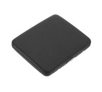 CALLARON Caja de Cigarrillos de Metal Negro Estuche de Cigarrillos Portátil Boquilla para Uso Exterior y Almacenamiento Seguro