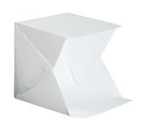 CALLARON Caja de Luz Portátil Plegable para Fotografía Luz LED sin Parpadeo, Material Eva Blanco, Adecuado para Fotografía de Alimentos y Cosméticos