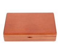 CALLARON Caja de Madera Vintage para Almacenamiento de Sellos Tapa, Contenedor Multifuncional y Portátil para Organizar Almohadillas de Tinta