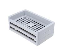 CALLARON Caja Estante De Almacenamiento De Oficina Organizadores De Maquillaje En La Encimera Bandeja De Maquillaje Cajón Organizador Para Maquillaje Divisores Neceser Green