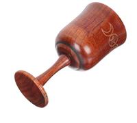 CALLARON Cáliz de Madera Artesanal Símbolo de Triple Luna y Pentagrama, Copa Sagrada para Decoración Religiosa y Rituales, Adorno Vintage para Altar y Colección, Adecuado para Ceremonias