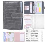 CALLARON Carpeta Organizadora de Dinero A6 Diseño Elegante y Superficie Texturizada, Material de Imitación Cuero, Gran Durabilidad y Fácil de Llevar para Oficina y Finanzas