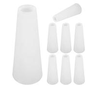 CALLARON Carretes de Hilo de Plástico Cónicos de 8 Piezas para Tejer, Tubos de Bobinado de Pvc Blanco Arquitectura Avanzada y Dispensación Consistente de Hilo para Manualidades