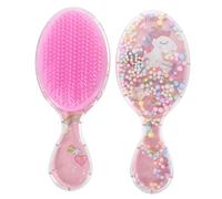 CALLARON Cepillo Desenredante Cabello Infantil 2 Piezas Tamaño Pequeño Transparente Ovalado Cuidado Suave Pelo Niños Masaje Cuero Cabelludo Uso Diario