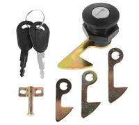 CALLARON Cerradura Trasera para Scooter y Motocicleta, Bloqueo Antirrobo de Aleación de Zinc, Juego 4 Ganchos y Llaves, Compatible Maletero Eléctrico y Baúl de Almacenamiento, Instalación