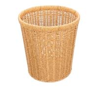 CALLARON Cesta de Almacenamiento Tejida de Ratán Imitación de Plástico Capacidad Razonable, Reutilizable Fina Elaboración para Uso Hogar y Sala de Estar