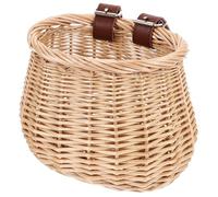 CALLARON Cesta de Mimbre Delantera Cesta de Ratán para Bicicleta Infantil Fácil de Fijar Mimbre para Bicicletas y Almacenamiento Doméstico Color Aleatorio