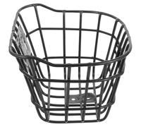 CALLARON Cesta Metálica Grande para Bicicleta Infantil de Hierro Resistente Orificio Pretaladrado, Cesta Delantera Práctica para Ciclismo y Suministros para Scooters, Almacenamiento Seguro