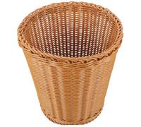 CALLARON Cesto de Basura Reutilizable para Escritorio Tejido de Plástico Marrón Capacidad Razonable y Diseño Natural Adecuado para Oficina y Sala de Estar