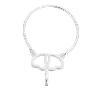 CALLARON Charm Holder Collar Plata Doble Adaptador Colgante Elegante Minimalista Círculo Joyería para Diario y Ocasiones Especiales