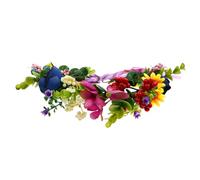 CALLARON Christmas Floral Crown Headband For Wedding And Holiday Events Charming Simulation Garland Hair Accessory For Women And