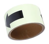 CALLARON Cinta Adhesiva Direccional Fluorescente para Suelo 5 Cm X 1 M, Pegatinas Reflectantes de Flechas, Señalización Nocturna de Seguridad Industrial, Marcadores de Flechas