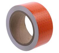 CALLARON Cinta Reflectante de Seguridad Naranja Adhesiva para Exteriores, Pegatina de Advertencia Nocturna Resistente de Pvc, Cinta para Escaleras Antideslizante, Señalización Vial