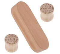 CALLARON Clapper de Sastre de Madera Dura 17,8 Cm 2 Piezas Cilindros Prensatelas para Planchado y Fijación de Pliegues, Herramienta Multifunción para Costura y Acolchado, Suministros