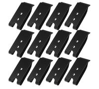 CALLARON Clip de cinturón con Gancho de Resorte y Hebilla metálica Negra 12pcs 57x26 mm para Actividades al Aire Libre y Bolsos de cinturón
