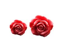 CALLARON Clip De Perfume De Rosa Para Coche De Bases De Perfume Sólido Para Aromaterapia y Decoración Interior Del Automóvil Estilo Grande y Pequeño