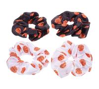 CALLARON Coleteros de Baloncesto para Mujer, 4 Unidades de Cintas Elásticas Decorativas de Tela para Uso Prolongado en Eventos y Juegos Deportivos