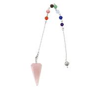 CALLARON Colgante De Cadena De Chakras Péndulo Hexagonal De Cristal Colgante De Péndulo Hexagonal Para Para Uso Yoga y Relajación