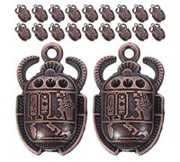 CALLARON Colgantes de Escarabajo Egipcio Acabado Fino de Aleación 20 para Hacer Joyas y Diseño Simple, Ideales para Collares y Llaveros