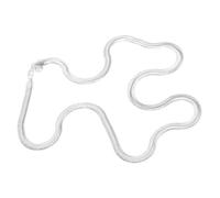 CALLARON Collar De Cadena De Serpiente Plano Para Mujeres Adolescentes y Niñas Joyería De Serpiente Cadena De Clavícula De Hueso De