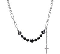 CALLARON Collar De Dados Divertido Colgante De Cruz De Joyería Hip Hop Para Fiestas y Novias y Amigas
