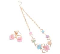 CALLARON Collar y Pendientes Colores Candy Conjunto Vibrante y Duradero para Celebraciones Fiestas y Diario